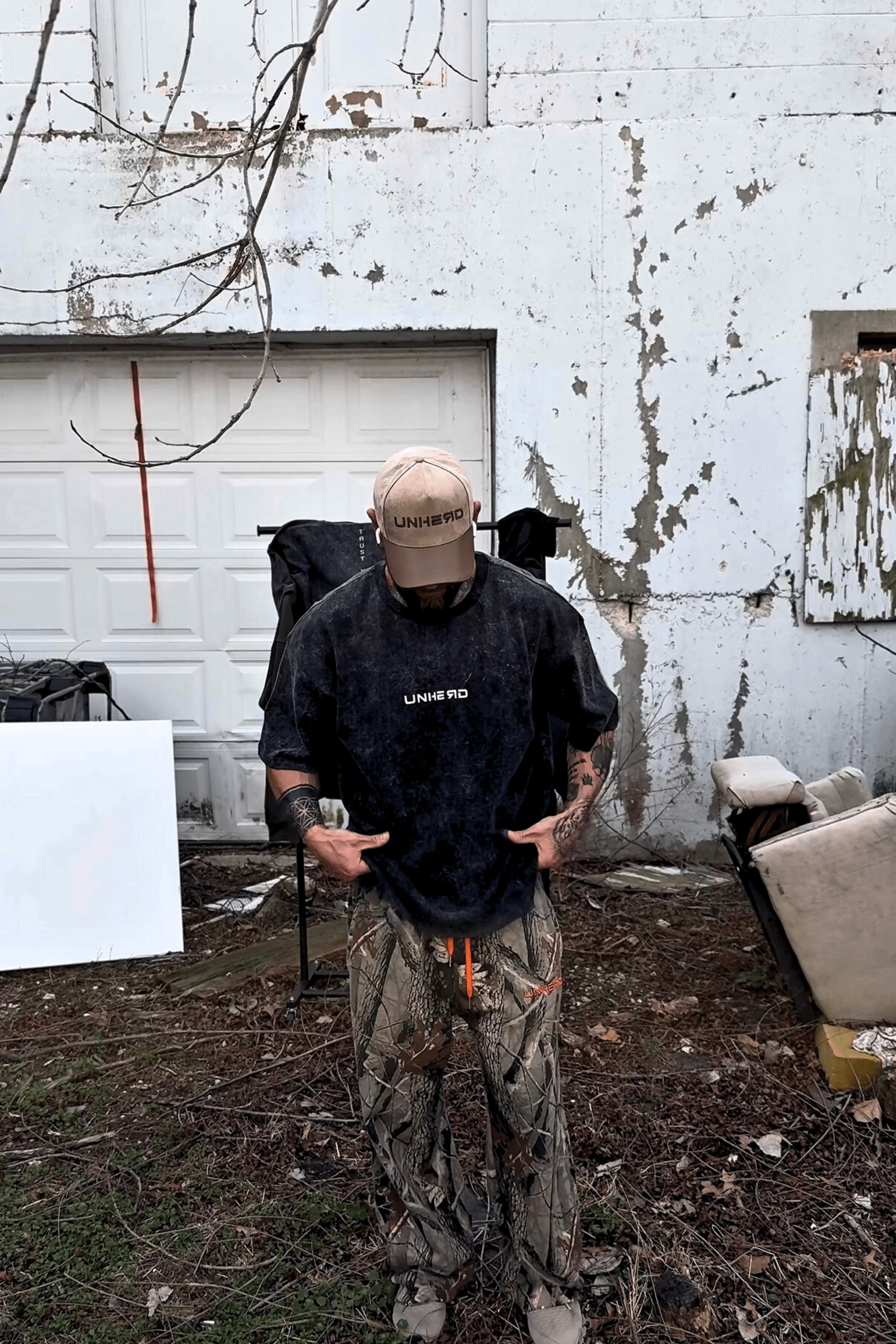 Acid Wash Oversized Tee - Trust Your Path - UNHERD