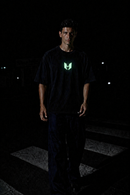 UNHERD Acid Wash Oversize Glow Tee