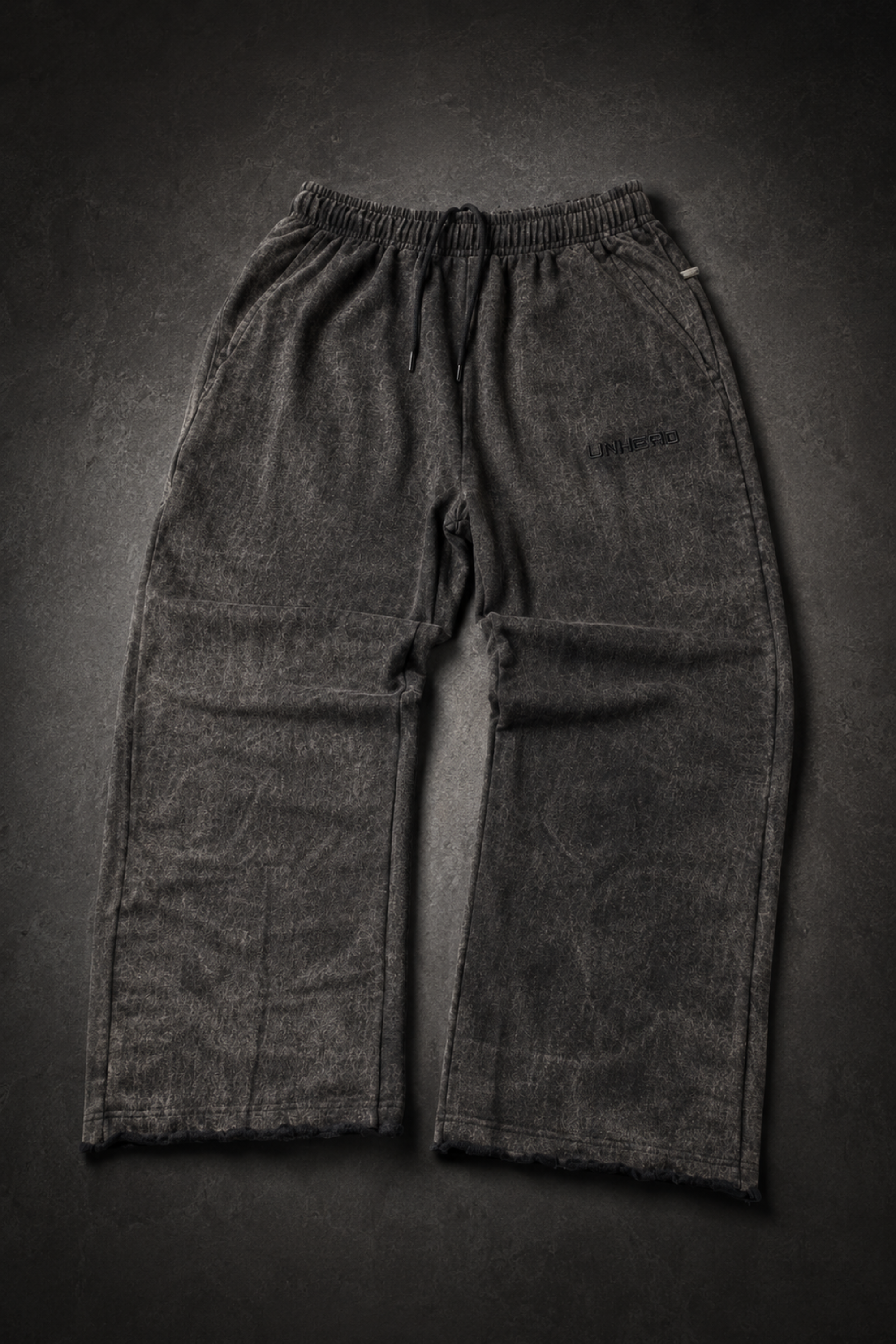 Acid Wash Distressed Baggy Jogger