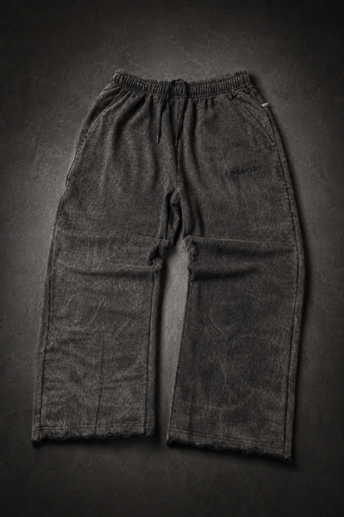 Acid Wash Distressed Baggy Jogger