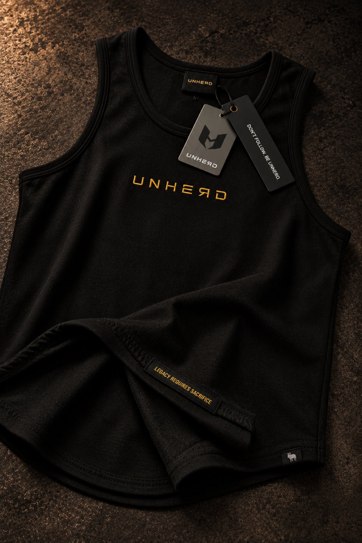 Legacy Ribbed Tank (Black & Gold Collection)