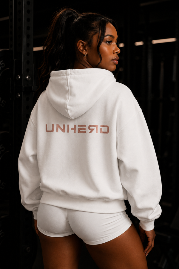 UNHERD Elevated Pump Cover Hoodie — Rose Gold