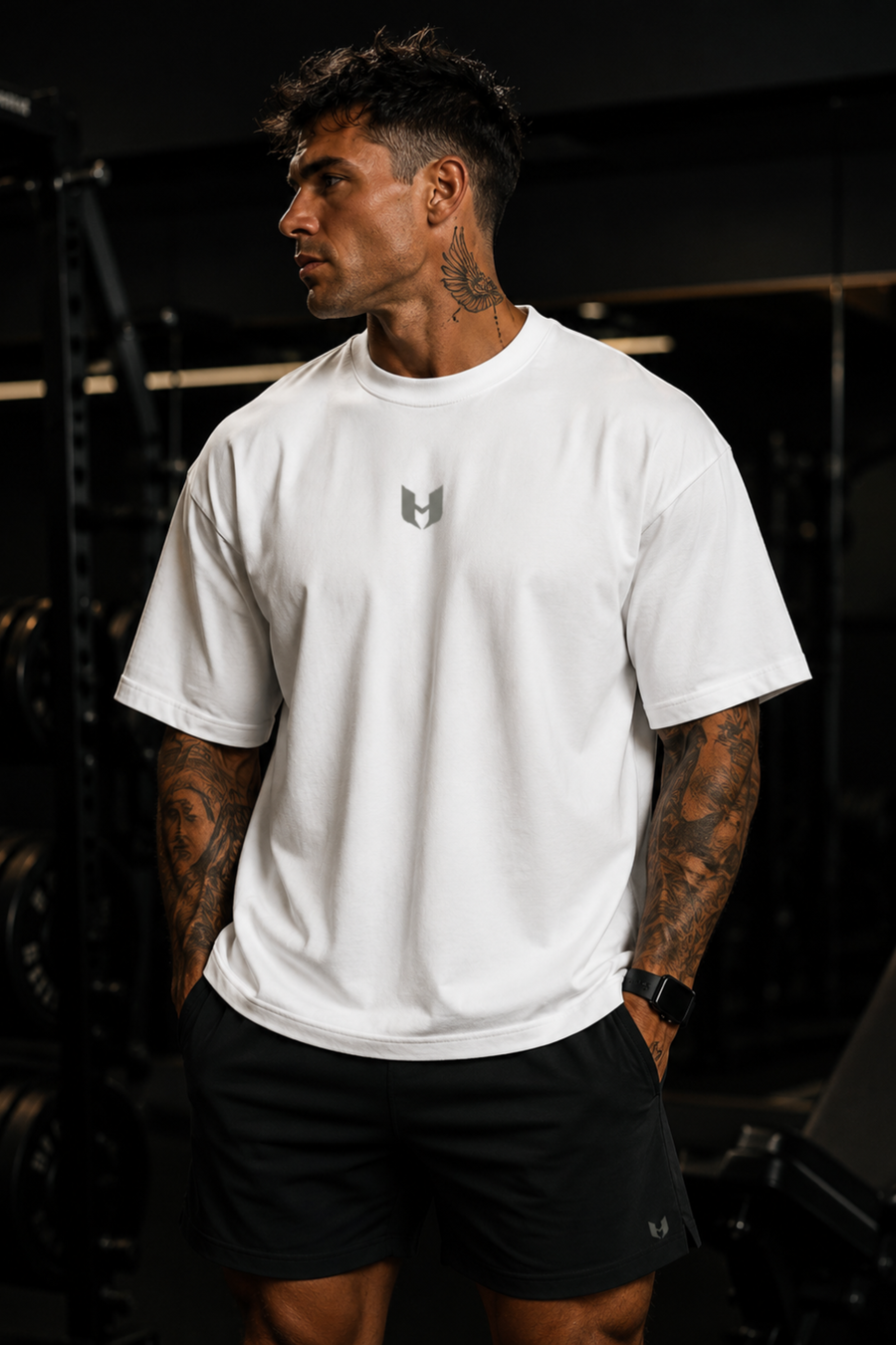 UNHERD Elevated Boxy Tee — White & Sage