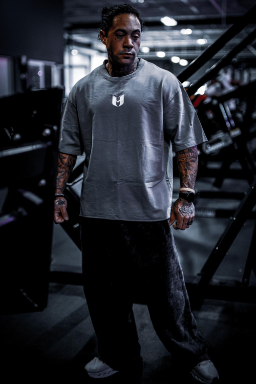 UNHERD Elevated Raw Hem Tee — Silver
