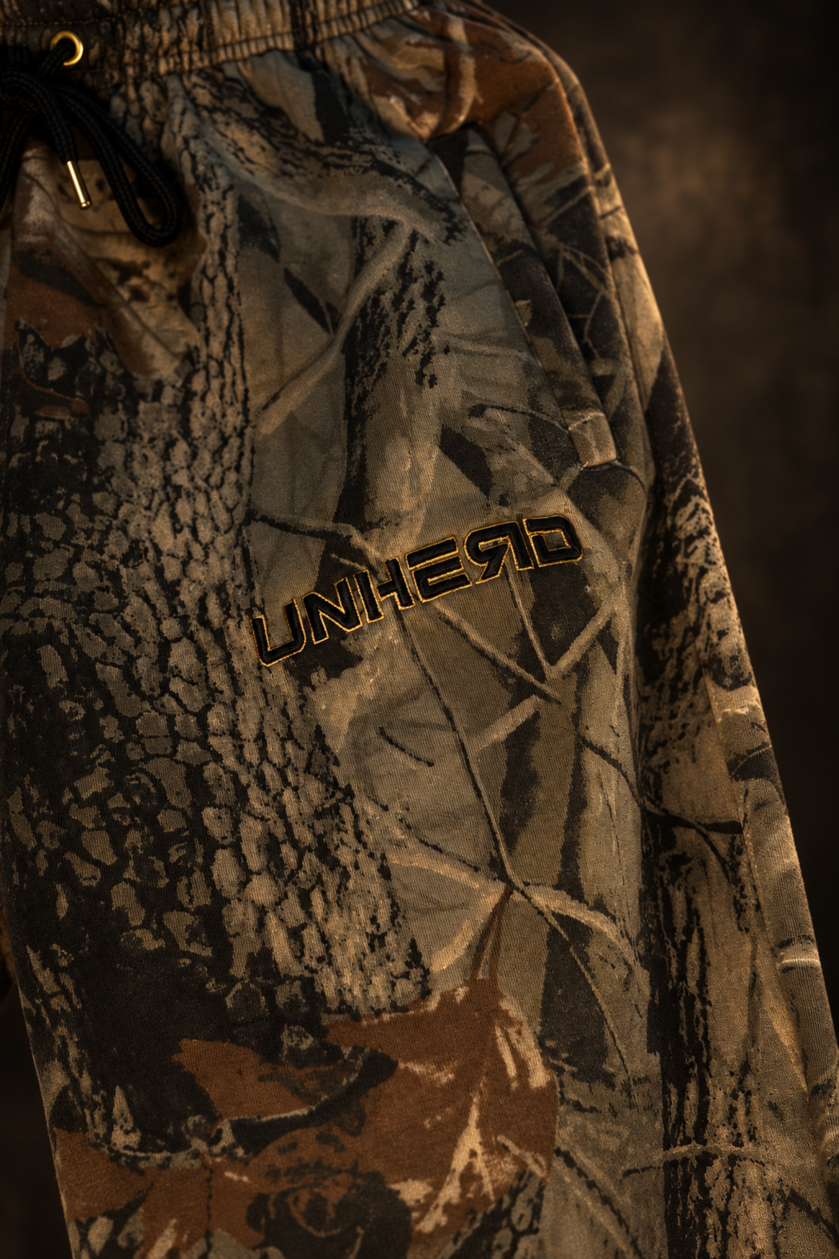 Legacy Camo Baggy Joggers (Black & Gold Collection)