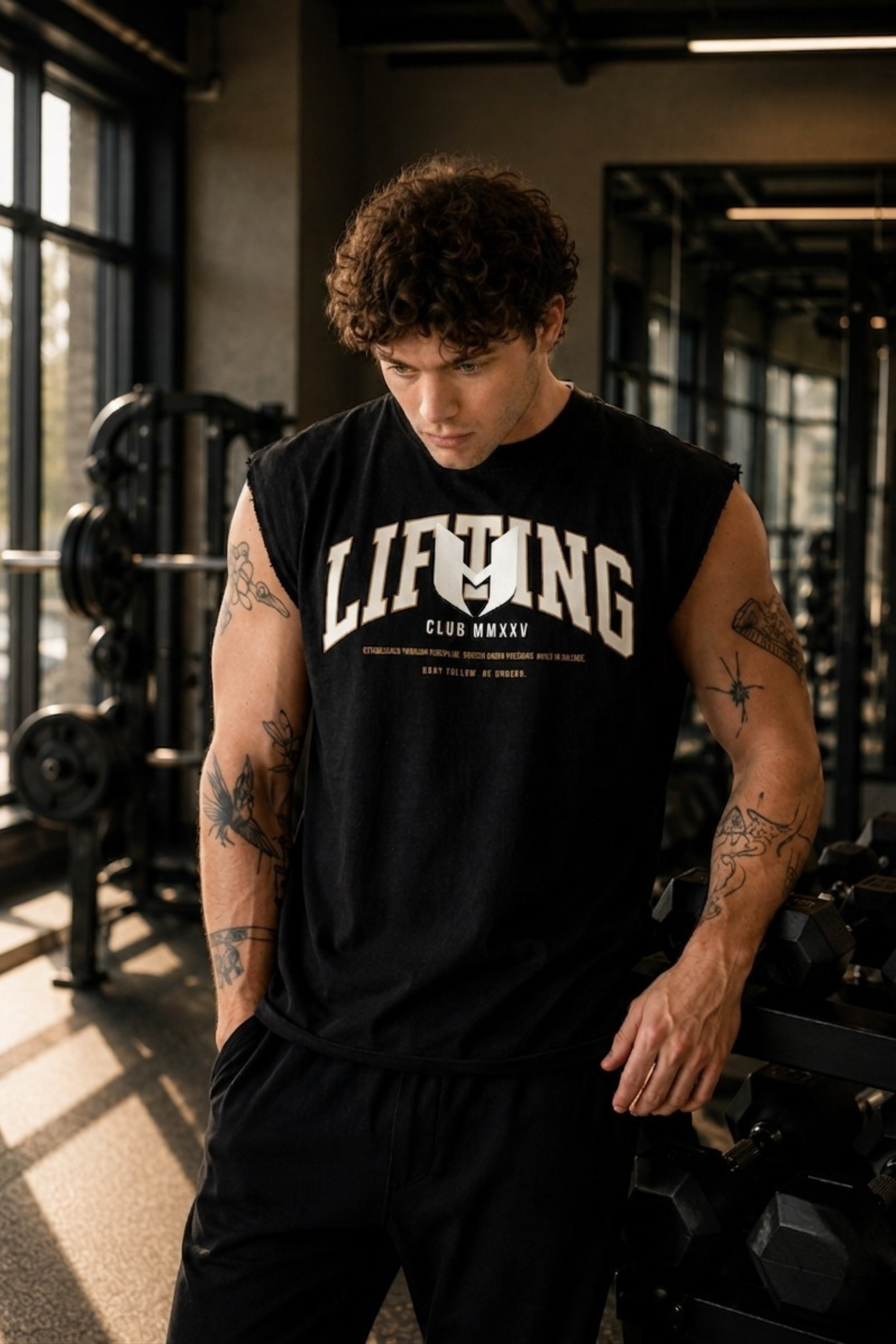 LIFTING CLUB MMXXV— French Terry Boxy Cut Tank
