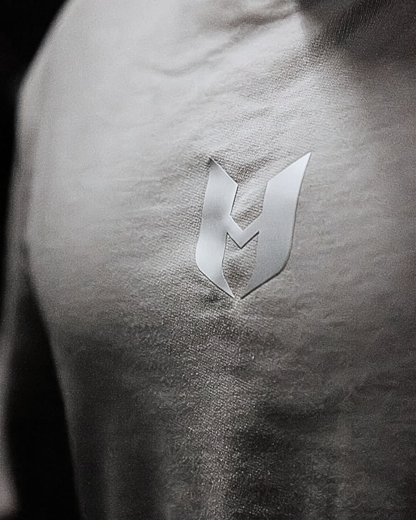 UNHERD Elevated Raw Hem Tee — Silver
