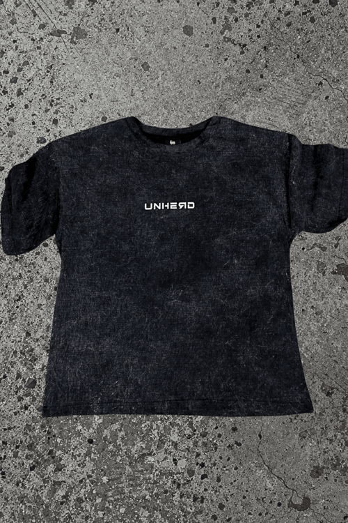 Acid Wash Oversized Tee - Trust Your Path - UNHERD