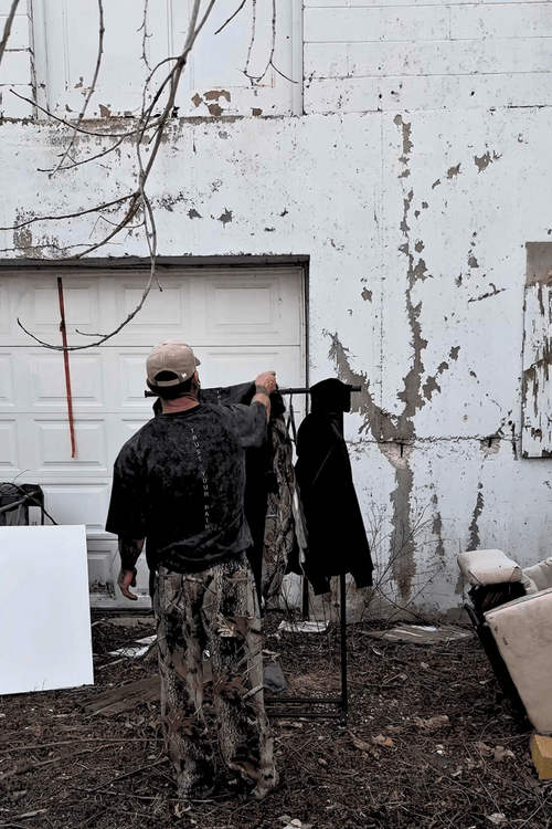 Acid Wash Oversized Tee - Trust Your Path - UNHERD