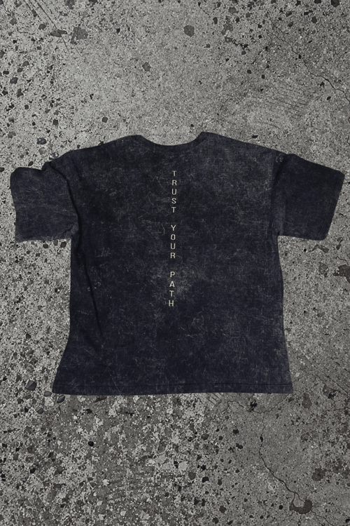 Acid Wash Oversized Tee - Trust Your Path - UNHERD