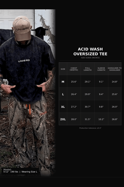 Acid Wash Oversized Tee - Trust Your Path - UNHERD