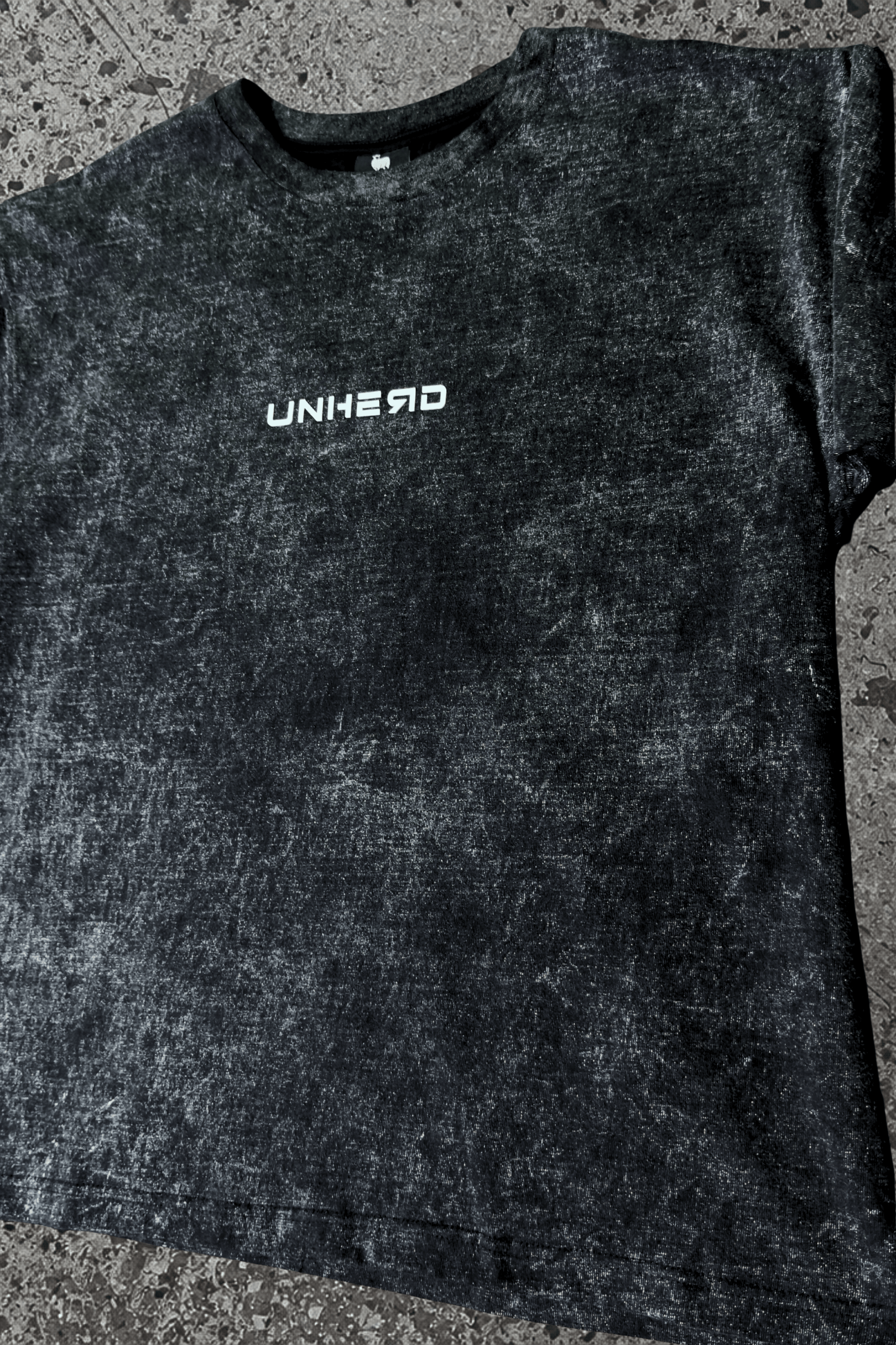 Acid Wash Oversized Tee - Trust Your Path - UNHERD