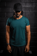 Fit Essential Tee — LUXPRO™ Precision Cut (Obsidian Teal) - UNHERD