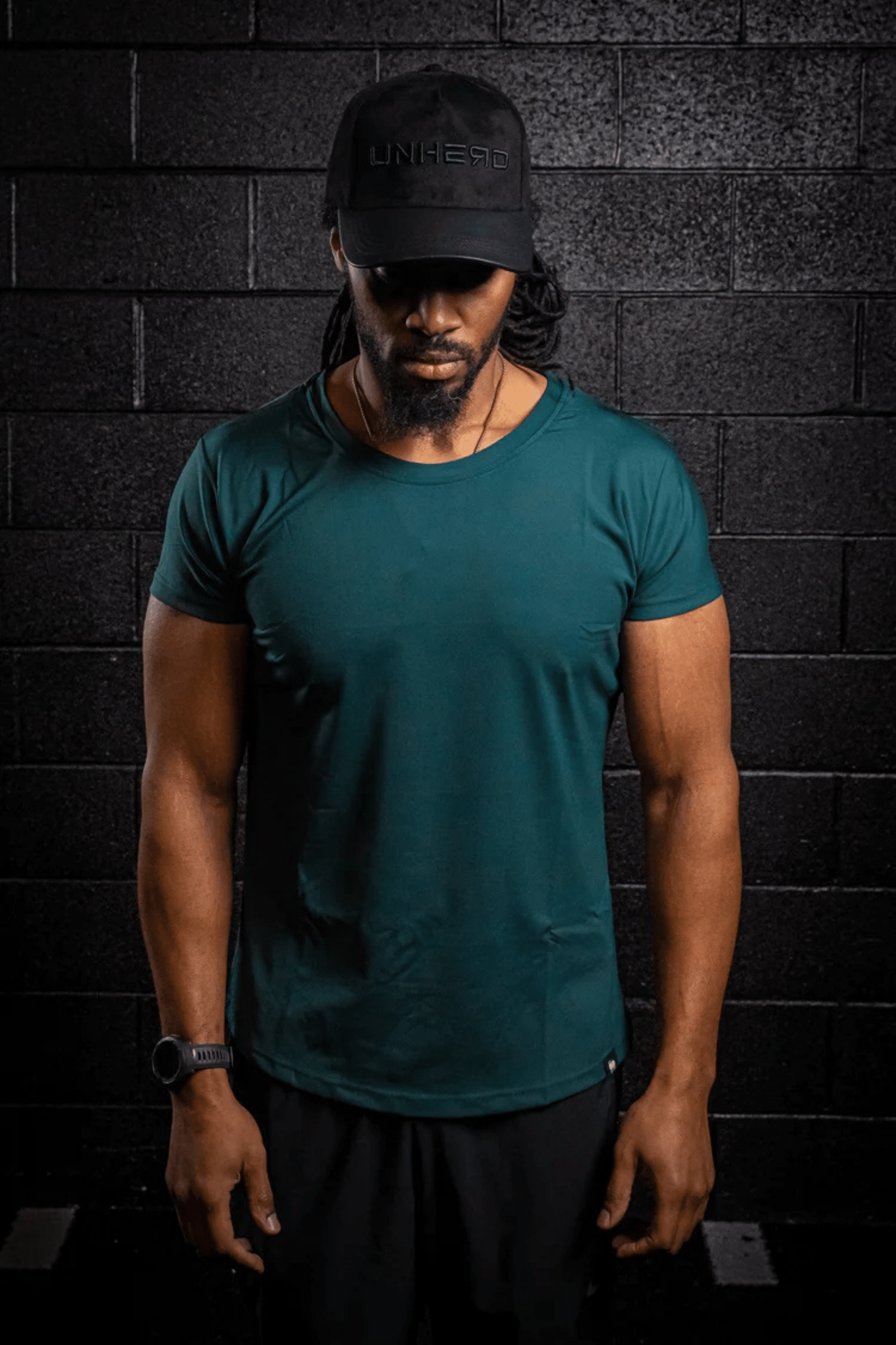 Fit Essential Tee — LUXPRO™ Precision Cut (Obsidian Teal) - UNHERD