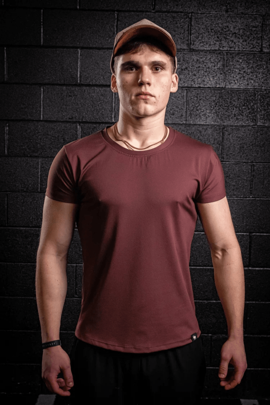 Fit Essential Tee — LUXPRO™ Precision Cut (Oxblood) - UNHERD