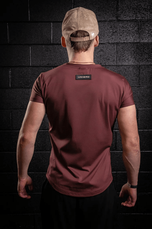 Fit Essential Tee — LUXPRO™ Precision Cut (Oxblood) - UNHERD