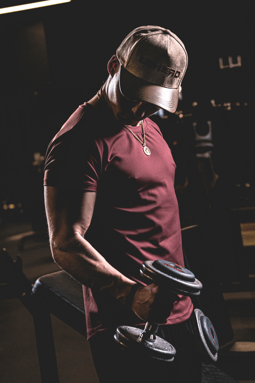 Fit Essential Tee — LUXPRO™ Precision Cut (Oxblood) - UNHERD