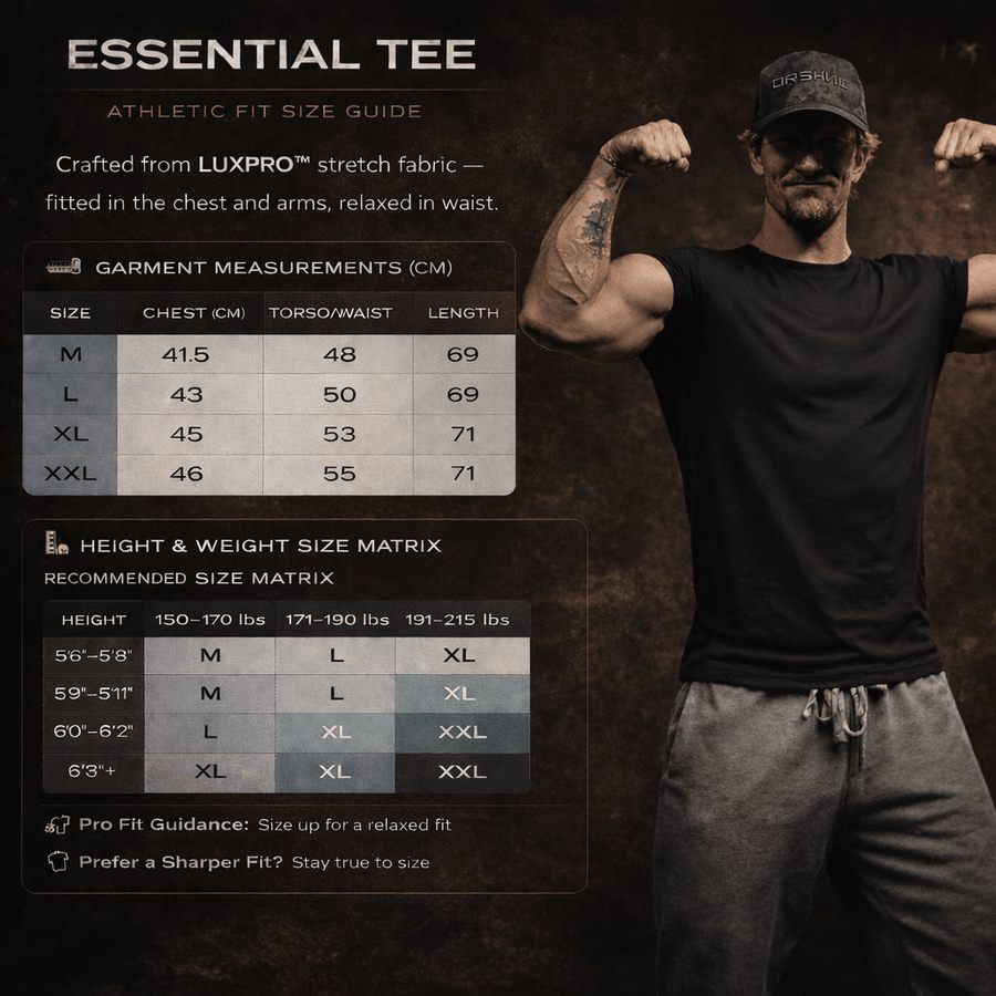 Fit Essential Tee — LUXPRO™ Precision Cut (Oxblood) - UNHERD