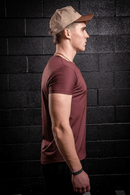 Fit Essential Tee — LUXPRO™ Precision Cut (Oxblood) - UNHERD