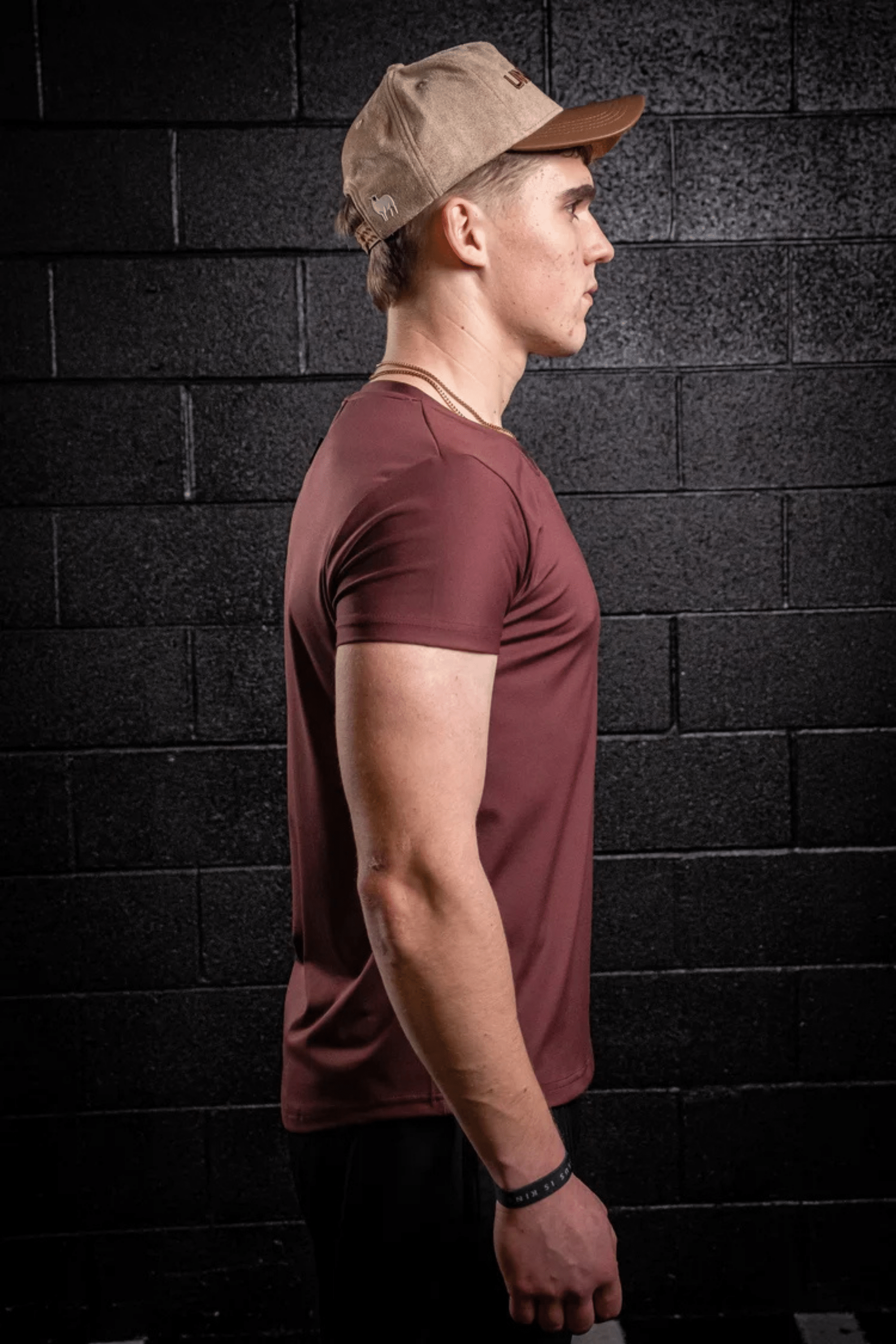 Fit Essential Tee — LUXPRO™ Precision Cut (Oxblood) - UNHERD
