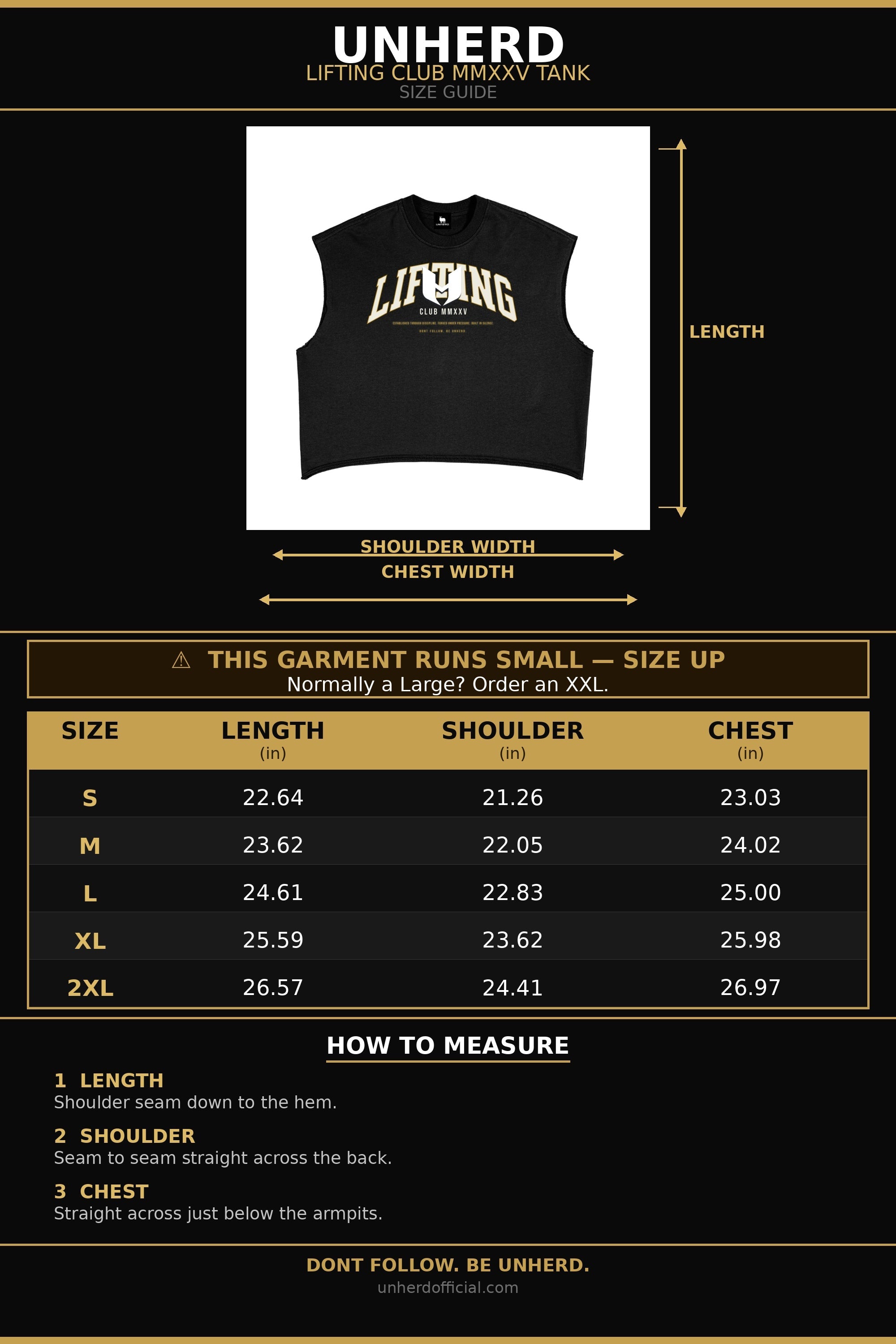 LIFTING CLUB MMXXV— French Terry Boxy Cut Tank - UNHERD
