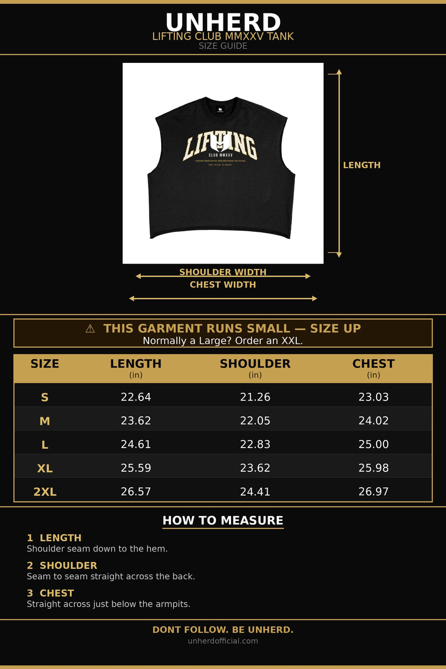 LIFTING CLUB MMXXV— French Terry Boxy Cut Tank - UNHERD