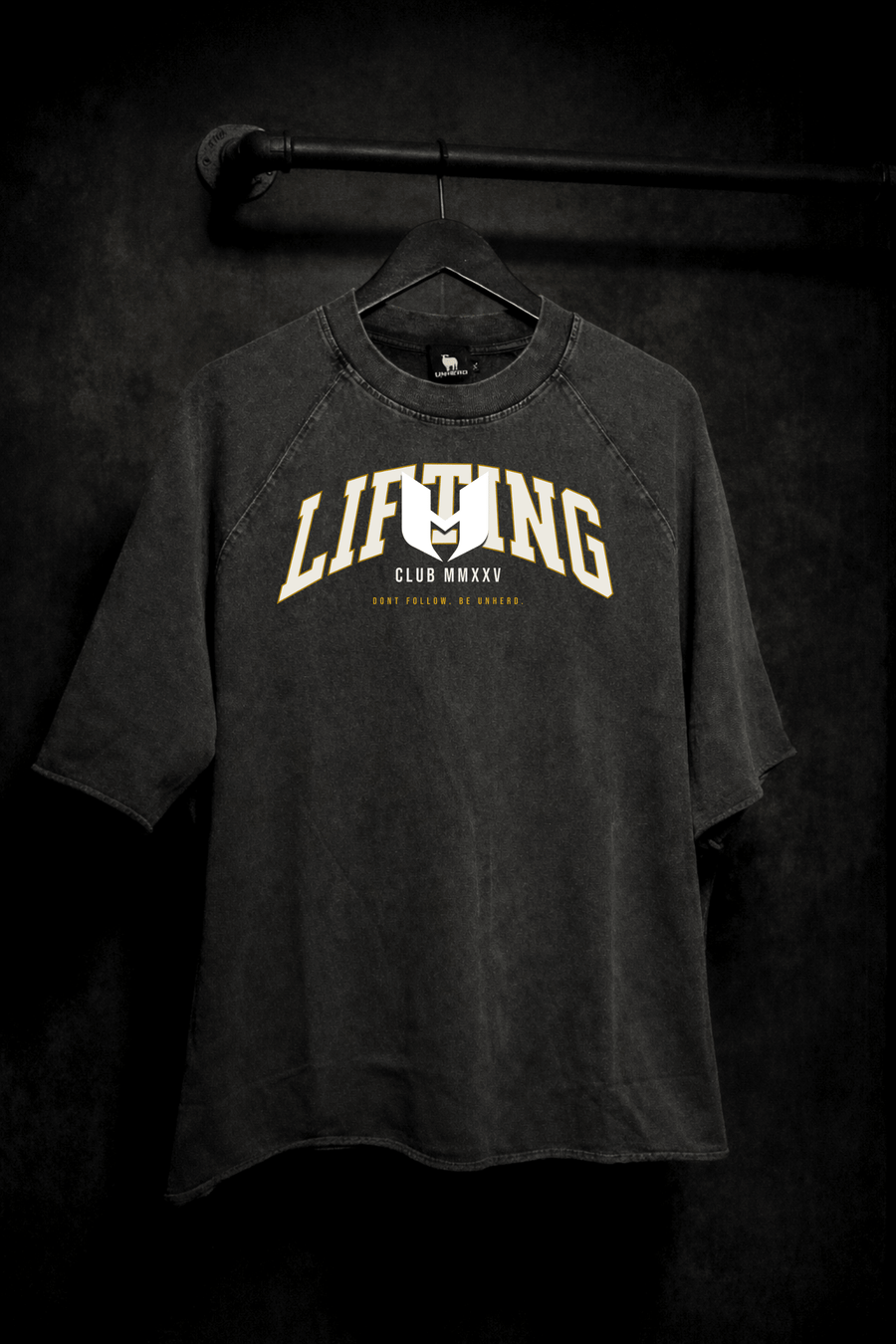 LIFTING CLUB MMXXV— Mineral Wash Raw Edge Tee - UNHERD