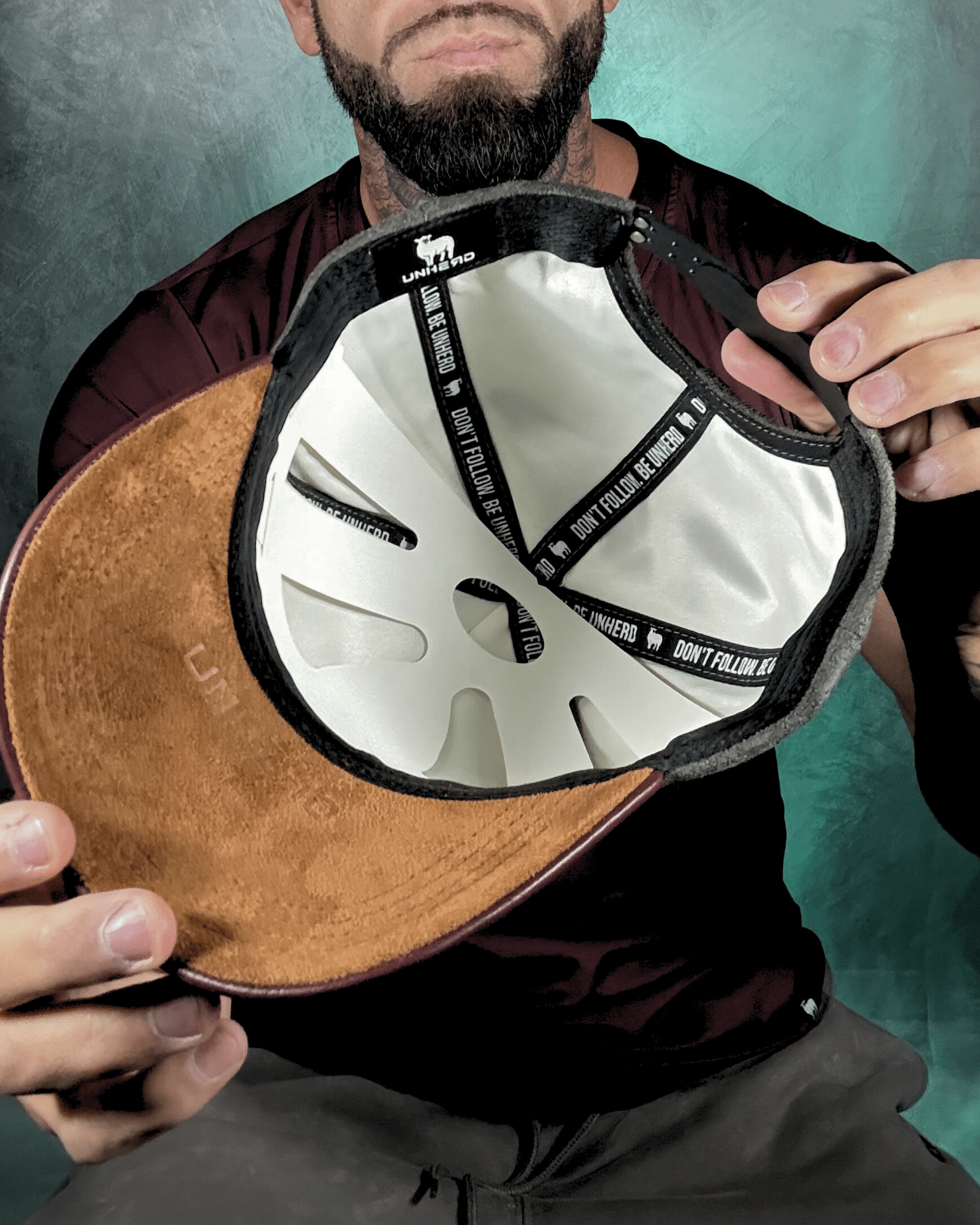 Premium Suede Hat — Crimson Ash