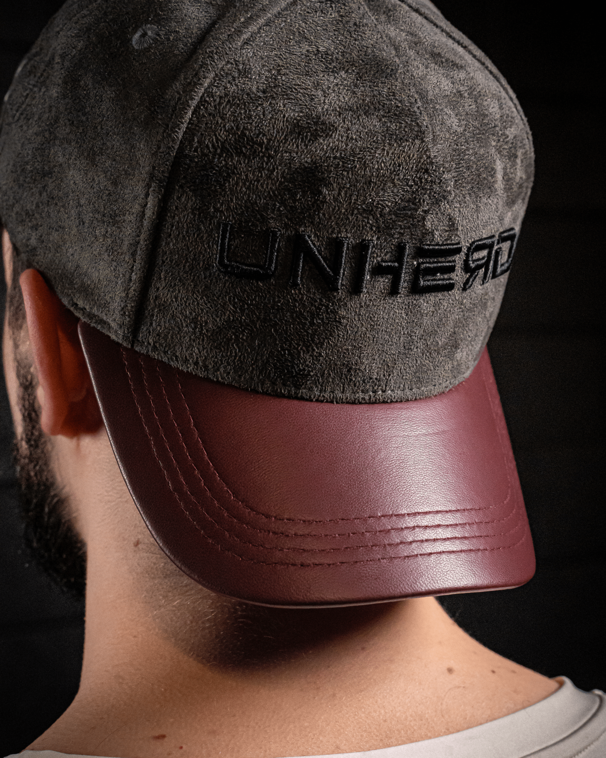 Premium Suede Hat — Crimson Ash - UNHERD