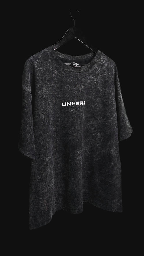Acid Wash Oversized Tee- Trust Your Path