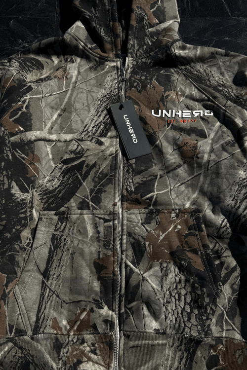 Signature Zip Hoodie – Camo Edition - UNHERD