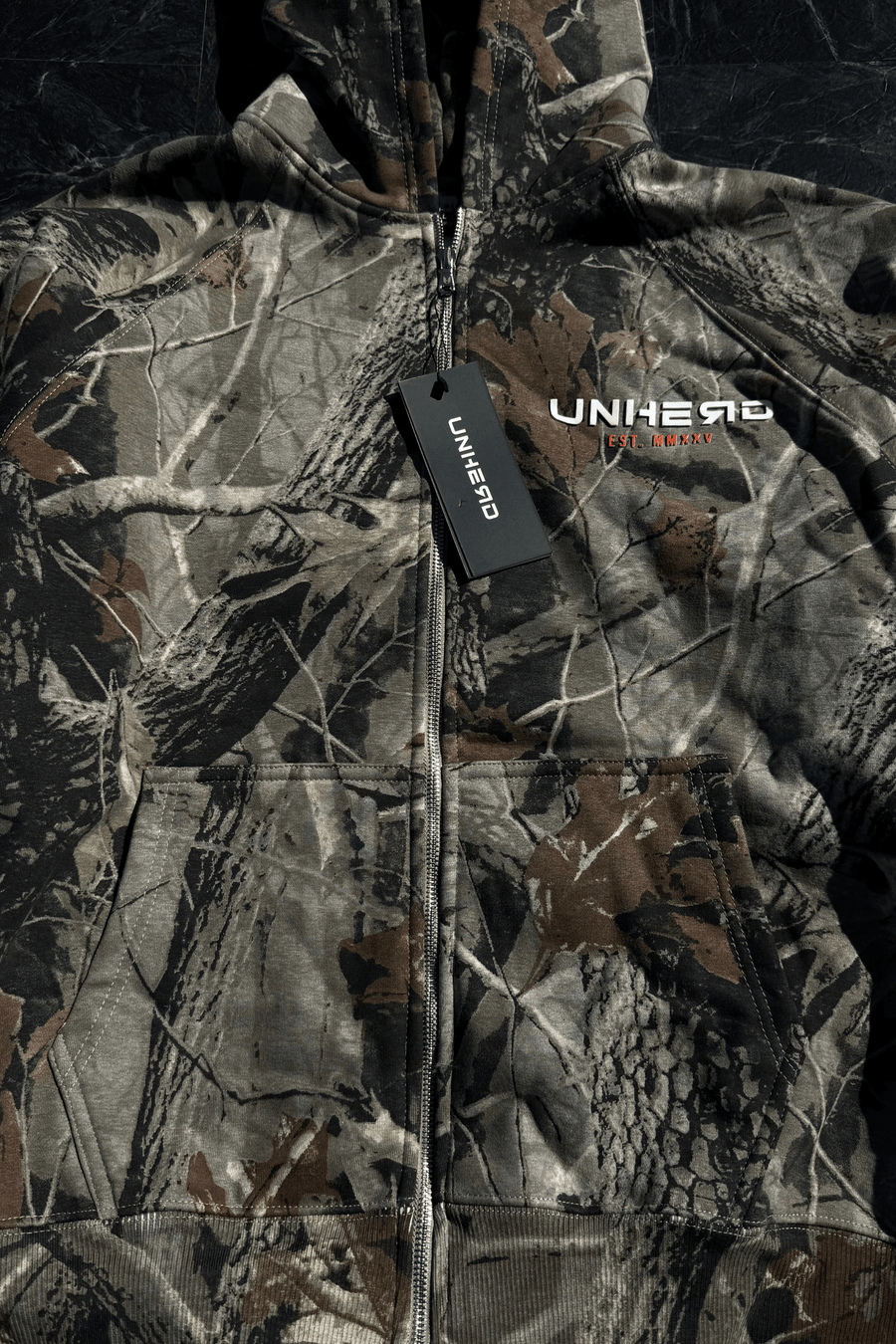 Signature Zip Hoodie – Camo Edition - UNHERD