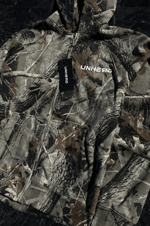 Signature Zip Hoodie – Camo Edition - UNHERD