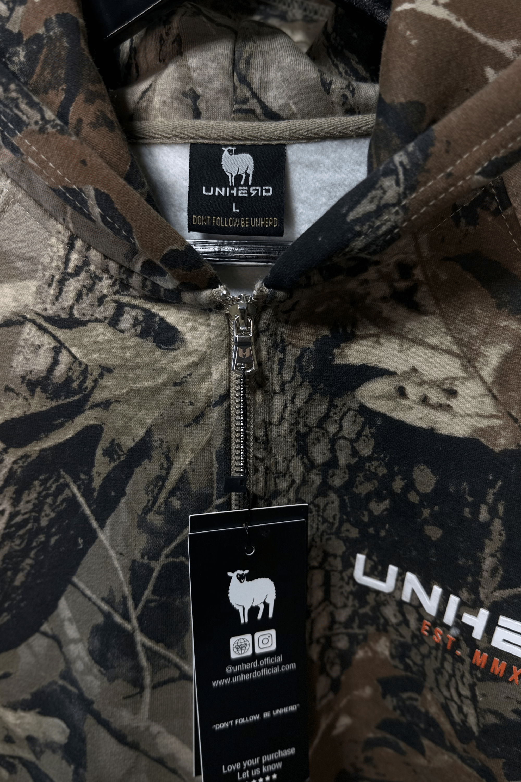 Signature Zip Hoodie – Camo Edition - UNHERD