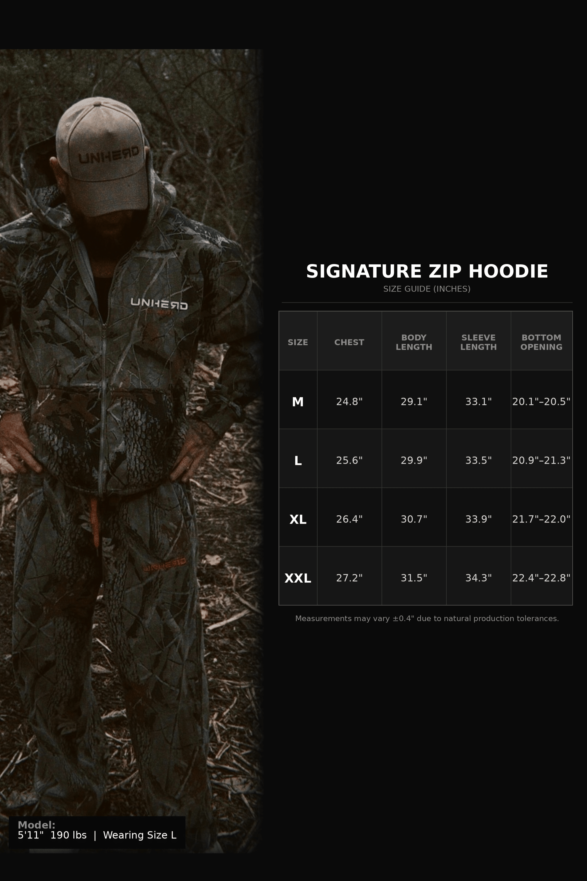 Signature Zip Hoodie – Camo Edition - UNHERD