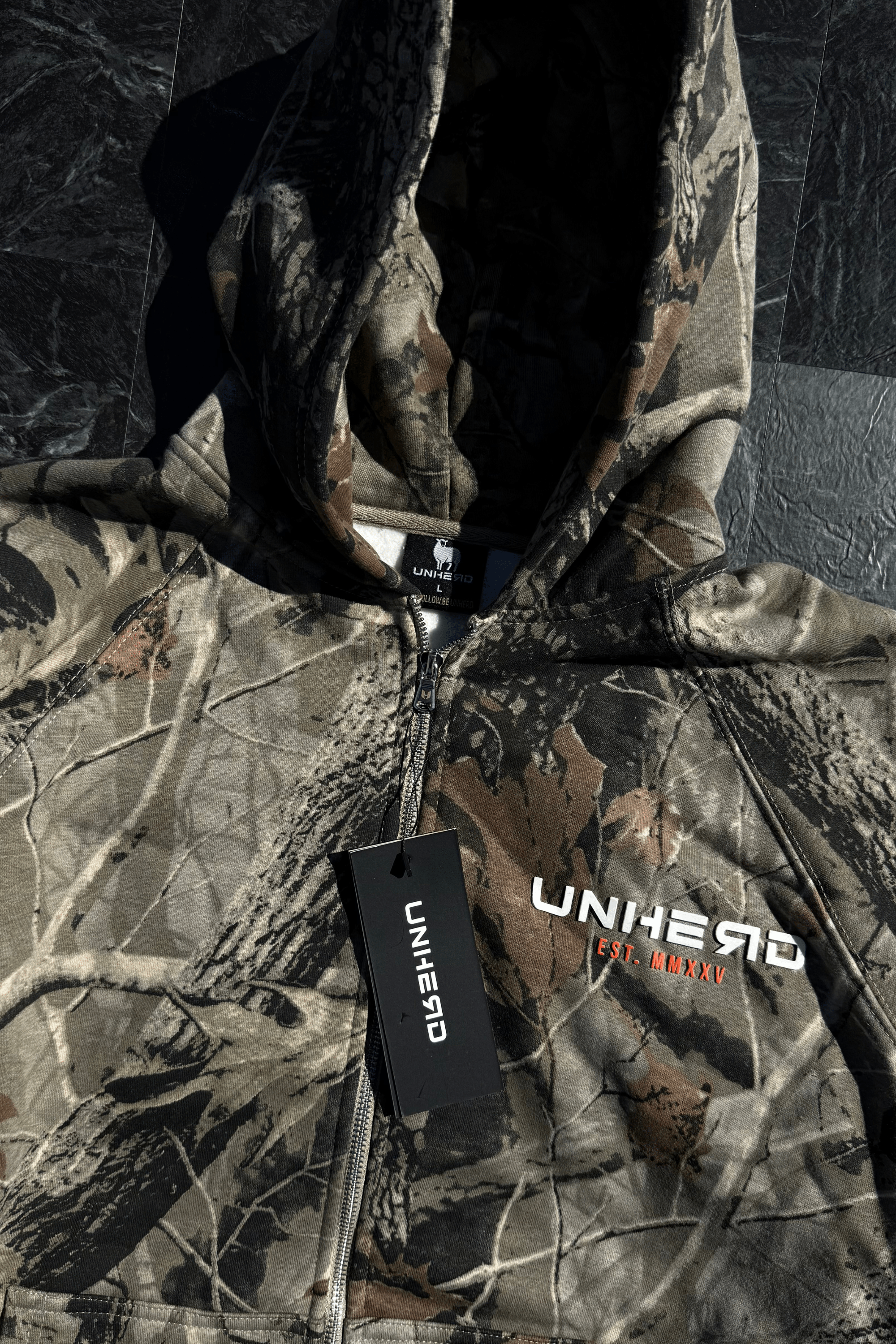 Signature Zip Hoodie – Camo Edition - UNHERD