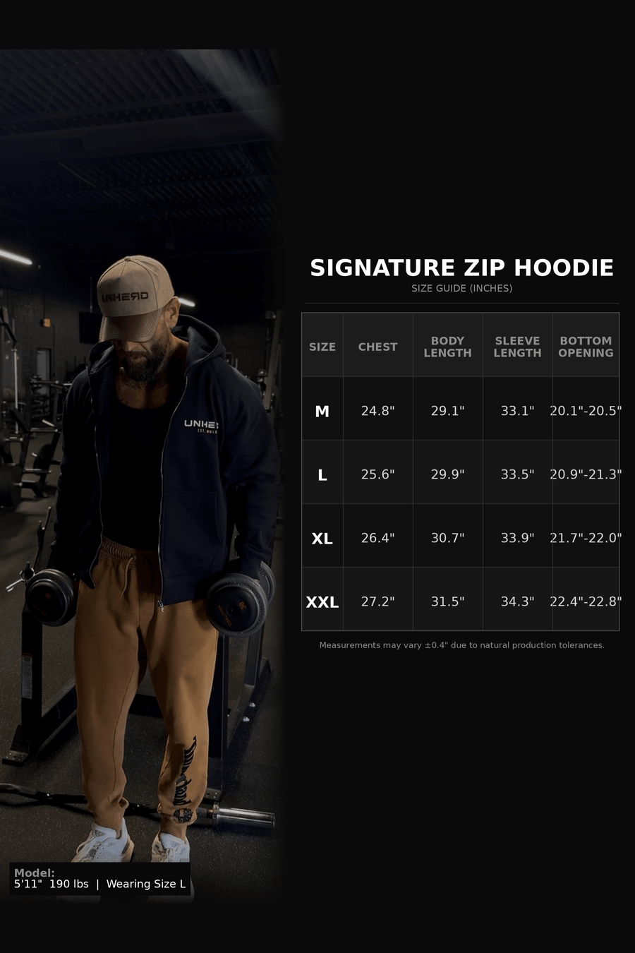 Signature Zip Hoodie – Navy - UNHERD