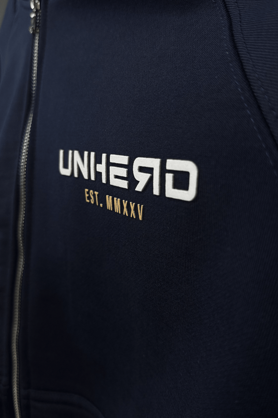 Signature Zip Hoodie – Navy - UNHERD