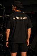 UNHERD Elevated Boxy Tee — Black & Gold - UNHERD