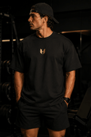 UNHERD Elevated Boxy Tee — Black & Gold - UNHERD