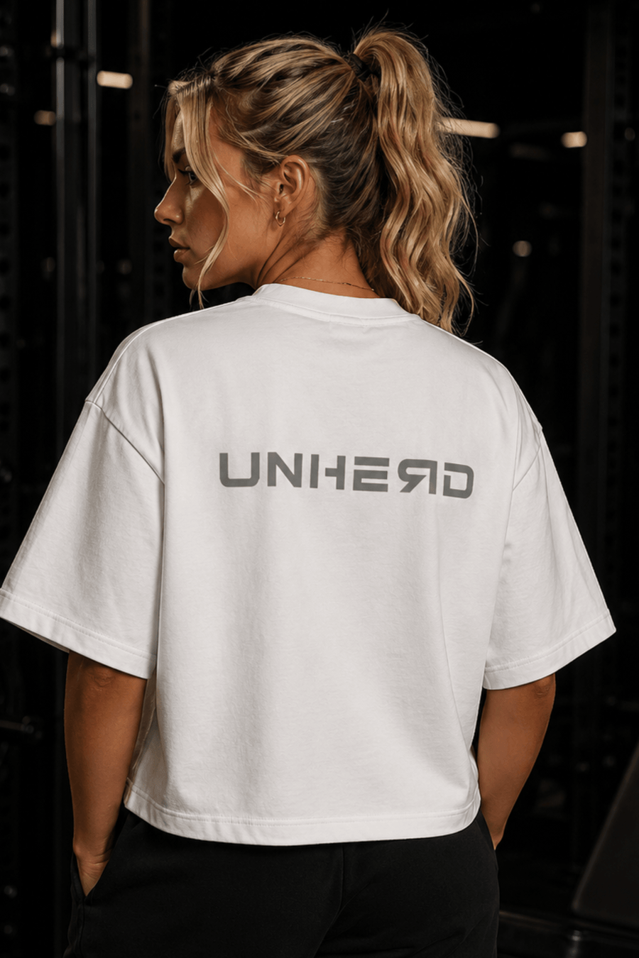 UNHERD Elevated Boxy Tee — White & Sage - UNHERD