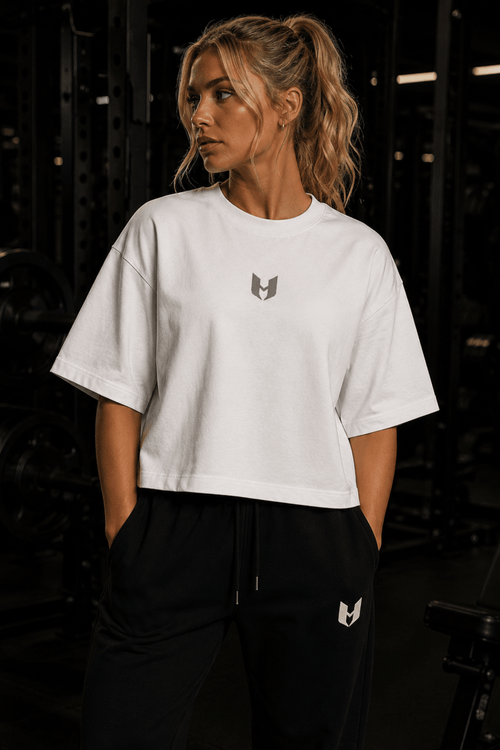 UNHERD Elevated Boxy Tee — White & Sage - UNHERD