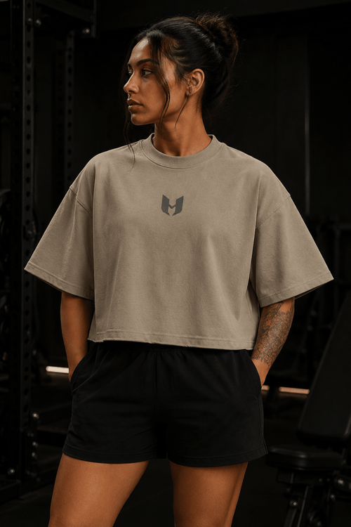 UNHERD Elevated Raw Hem Tee — Gunmetal - UNHERD