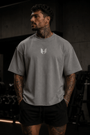 UNHERD Elevated Raw Hem Tee — Silver - UNHERD