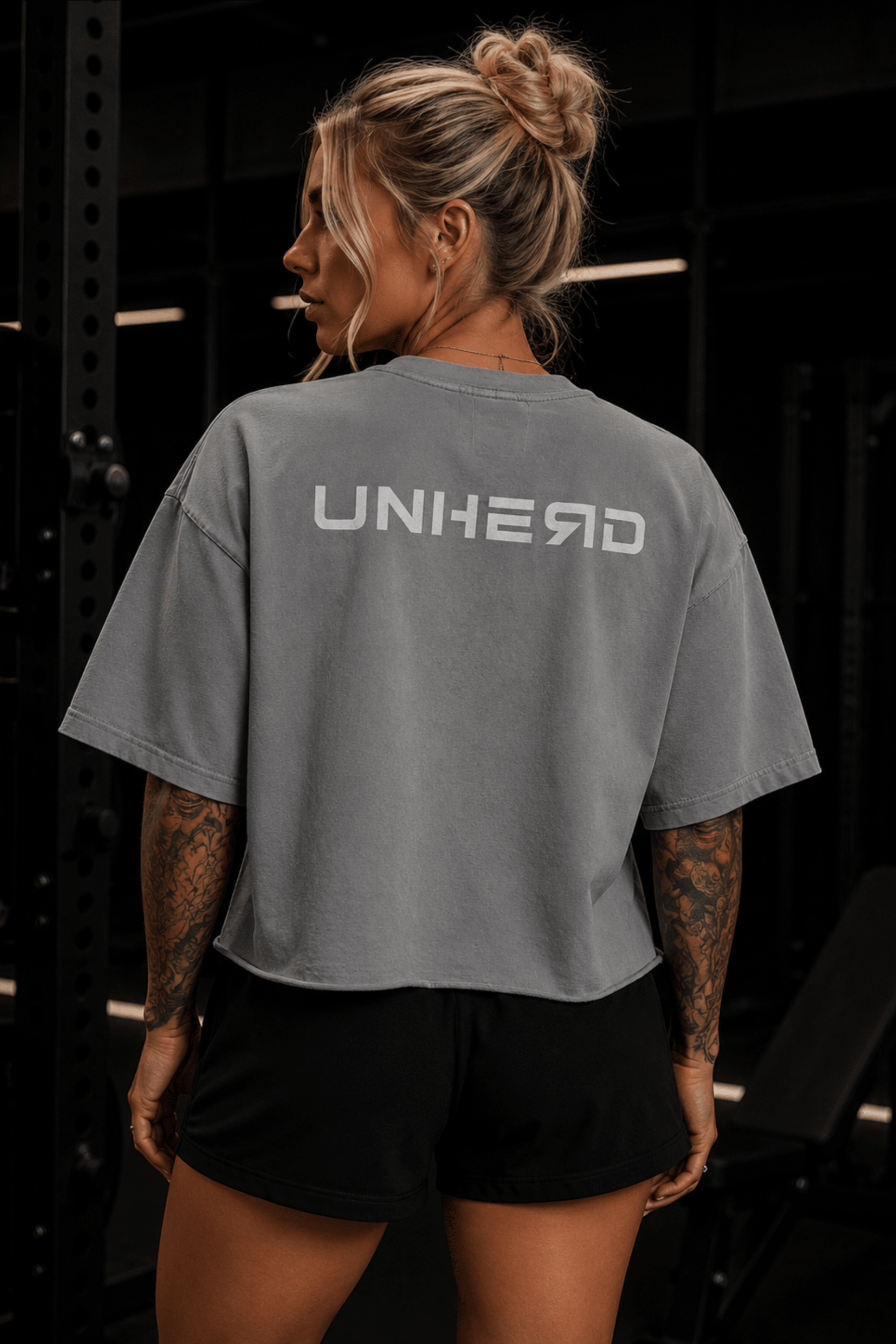 UNHERD Elevated Raw Hem Tee — Silver - UNHERD