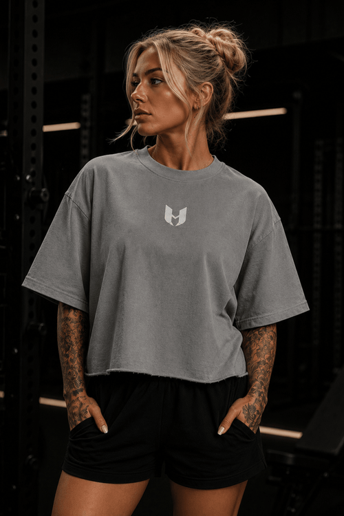 UNHERD Elevated Raw Hem Tee — Silver - UNHERD