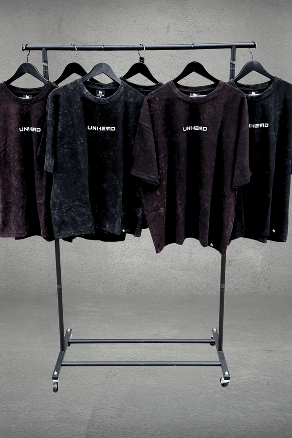 UNHERD Legacy Oversized Tee — Crimson Ash