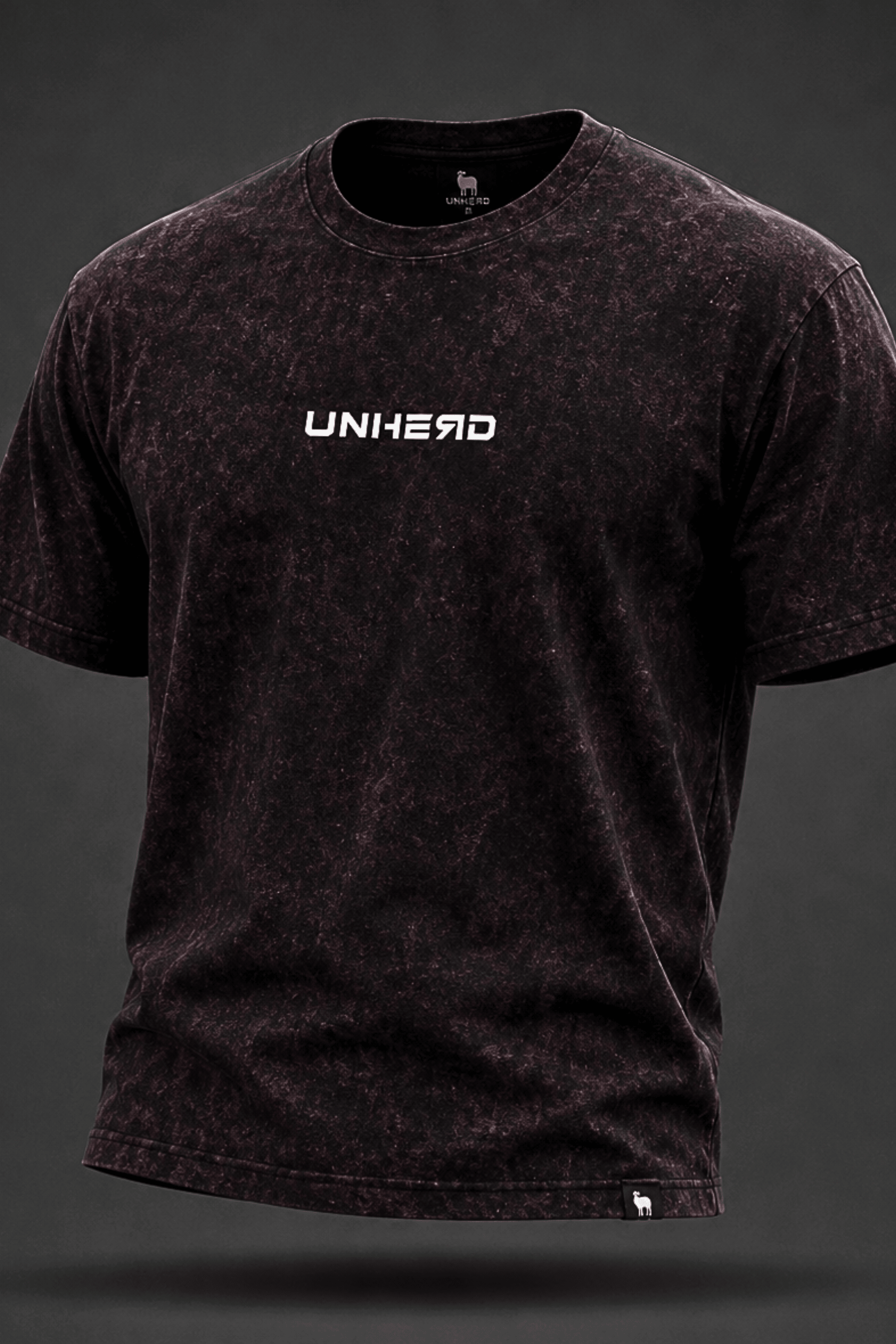 UNHERD Legacy Oversized Tee — Crimson Ash - UNHERD