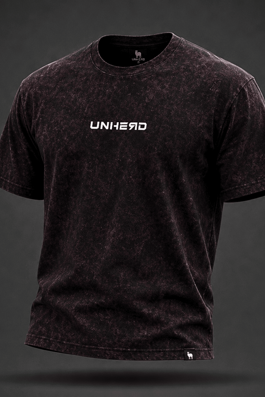 UNHERD Legacy Oversized Tee — Crimson Ash - UNHERD