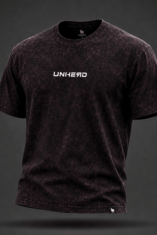 UNHERD Legacy Oversized Tee — Crimson Ash